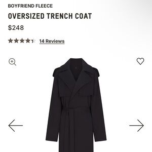 Boyfriend Fleece Oversized Trench Coat SKIMS